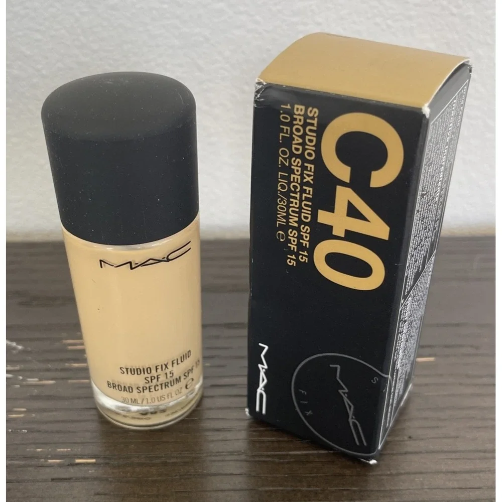 Mac Studio Fix Fluid Foundation SPF 15 C40 - Full Size 30mL / 1.0 Oz. Makeup